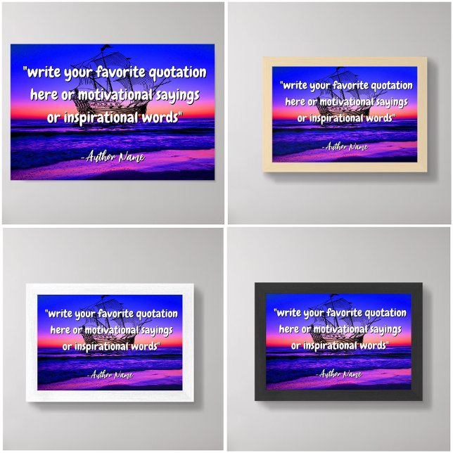 Custom Beach Quotes / Erstellen Sie Ihr eigenes An Poster (Bring the ultimate chill vibes home with our Beach Quotes Posters)