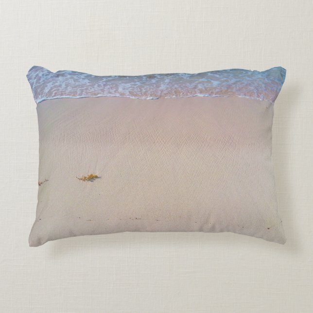 Custom Beach Scene Dekokissen (Vorderseite)