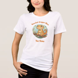 Custom Bearded Dragon Mom Tri-Blend Shirt