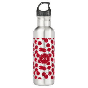 Custom Beautiful Fresh Red Cherry Muster Stainles Edelstahlflasche