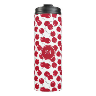 Custom Beautiful Fresh Red Cherry Muster Thermal Thermosbecher