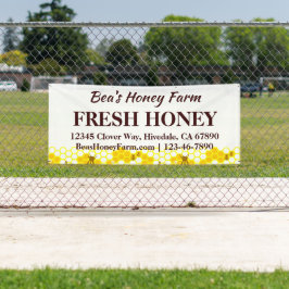 Custom Bees Honey Farm 6' Display Banner