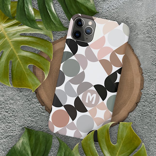 Custom Beige Tan Grau Aquamarin Black Green Retro  Case-Mate iPhone Hülle (Von Creator hochgeladen)