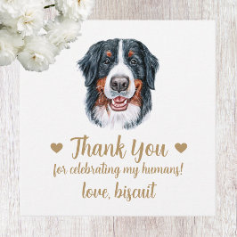 Custom Bernese Mountain Hund Gastgeschenk Hochzeit Geschenkanhänger