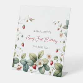 Custom Berry First Geburtstag Sockelschild