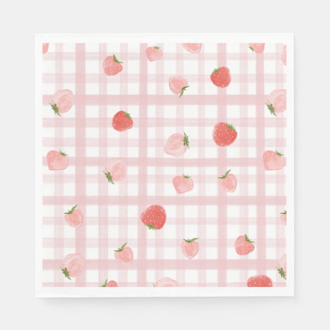 Custom Berry Party Napkins Serviette (Vorderseite)