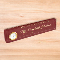 Custom Beruflich Elegante Script Teacher School