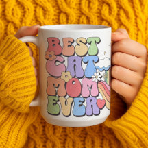Custom Best Cat Mama je Personalisiert Coffee Tass