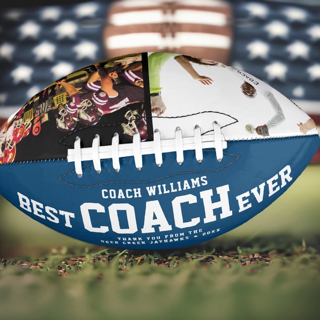 Custom BEST COACH JE Cool Danke 2 Fotos Football (Von Creator hochgeladen)