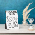 Custom Best Friend Geschenk ich wünschte, Sie lebe Fotoplatte<br><div class="desc">Wenn Sie das ideale Geschenk für Ihren besten Freund suchen, schauen Sie nicht weiter als dieses personalisierte an, ich wünsche Ihnen, dass Sie nebenan einfach leben! Diese einzigartige Plakette ist ein wunderbarer Weg, um Ihrem Freund zu zeigen, wie wichtig es Ihnen ist, sie zu verpassen. Es ist nicht nur eine...</div>