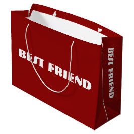 Custom "BEST FRIEND" Geschenktasche Große Geschenktüte