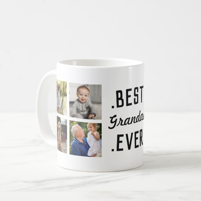 Custom Best Grandad Ever Foto Tasse (Vorderseite Links)