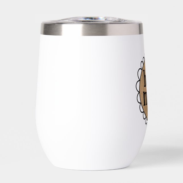 Custom BEST MAMA Scalloping Edge Stemless Wine (Vorderseite)