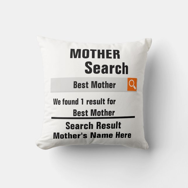 Custom Best Mutter Suche Ergebnis lustige Mütter T Kissen (Vorderseite)