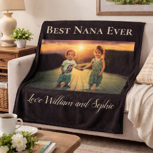 Custom Best Nana Ever Foto Fleecedecke