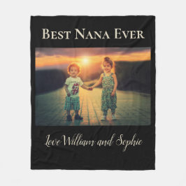 Custom Best Nana Ever Foto Fleecedecke