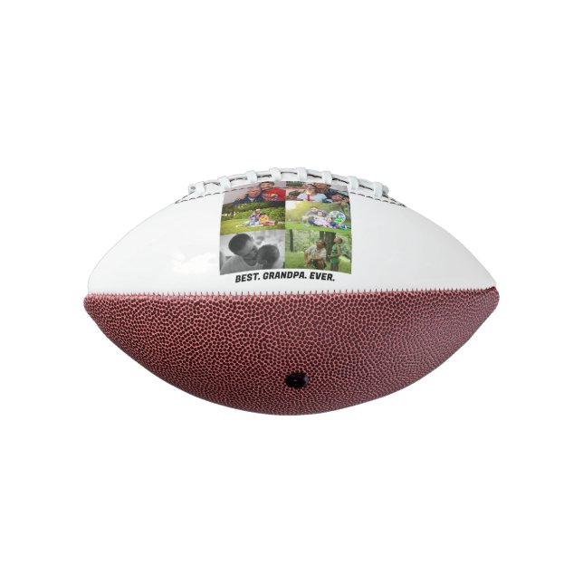 Custom Best Opa je 6 Foto Collage Football (Gedreht 270)