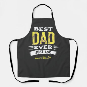 Custom Best Vater Papa Pater immer nur Gefragt lus Schürze