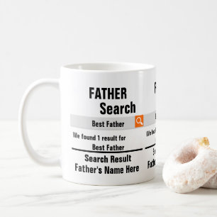 Custom Best Vatersuche Ergebnis lustige Väter Tag Kaffeetasse