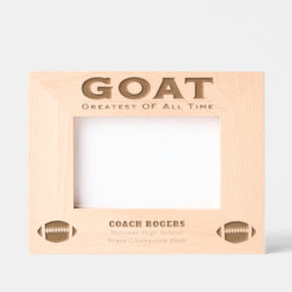 Custom Bester Team Football Coach Geätzte Rahmen