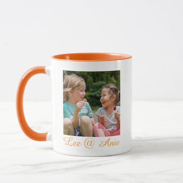 Custom Bestie Name Photo Mug Tasse (Links)