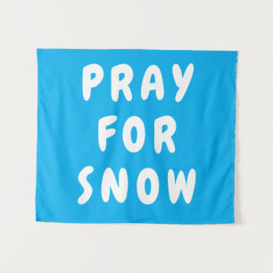 Custom Beten für Schneebanner Personalisiert Boho Wandteppich