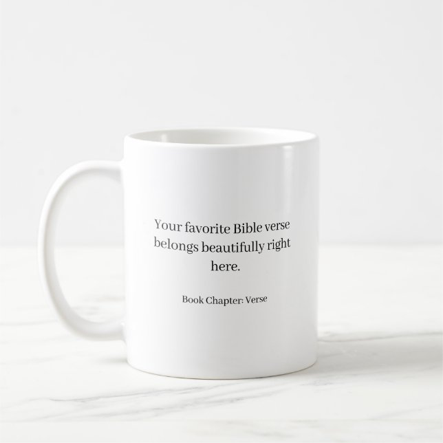 Custom bible verse - create your own  kaffeetasse (Links)
