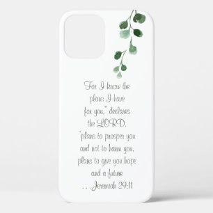 Custom Bible Verse Floral Shabby Chic Handy Case