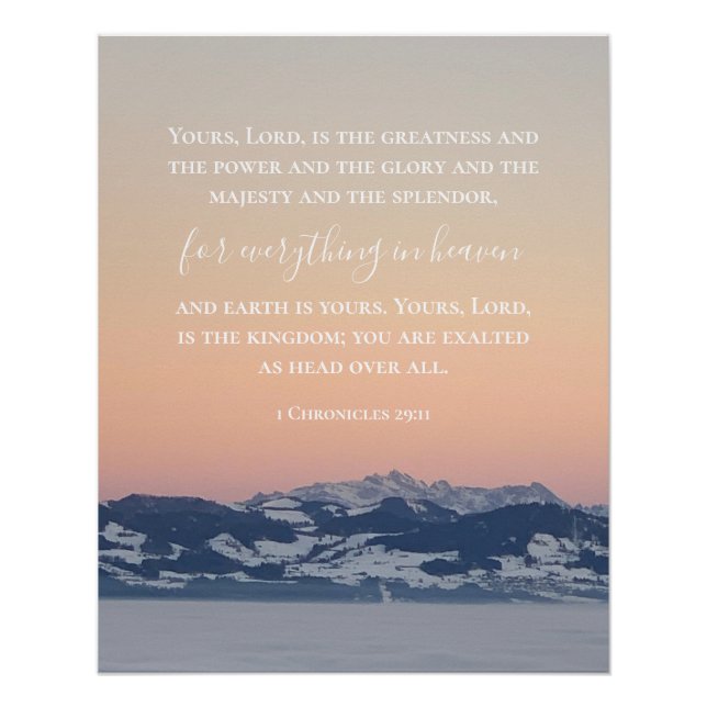 Custom Bible Verse | Schweizer Alpen Original Foto Poster (Vorderseite)