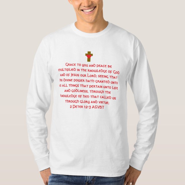 Custom Bible Verse Template T-Shirt  (Vorderseite)