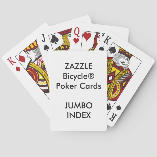 Custom Bicycle® Poker Playing Cards JUMBO INDEX Spielkarten (Rückseite)