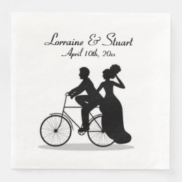 Custom Bicycle Wedding Serviette