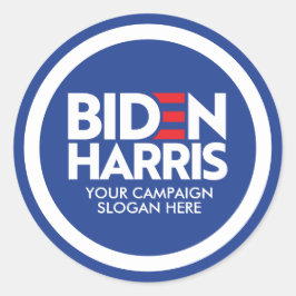 Custom Biden Harris Wahlkampfmotto 2024 Runder Aufkleber