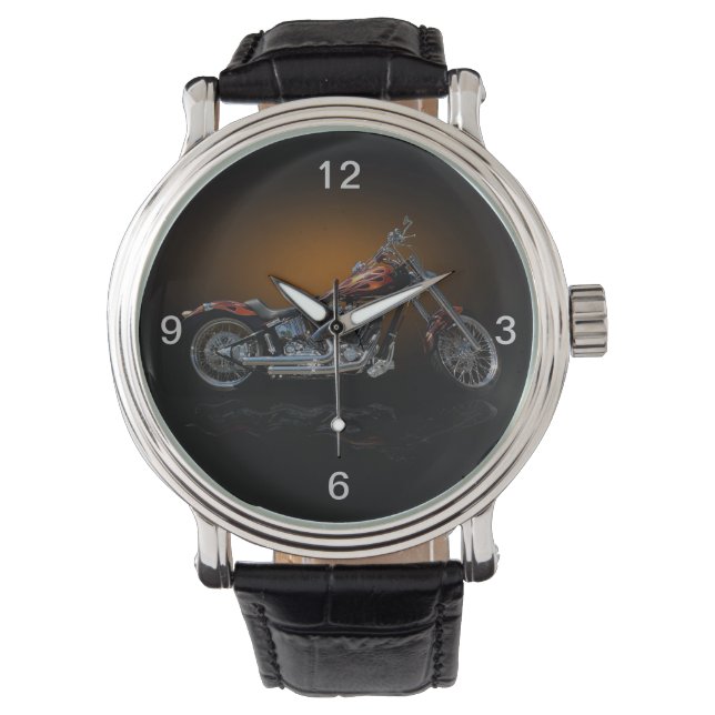 Custom Bike Armbanduhr (Vorderseite)