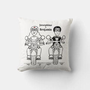 Custom Biker Motorrad Hochzeitsgeschenk-Schubkisse Kissen