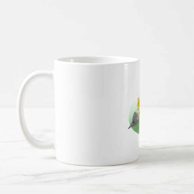 Custom Birb Doodle Kaffeetasse (Links)