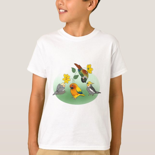 Custom Birb Doodle T-Shirt (Vorderseite)