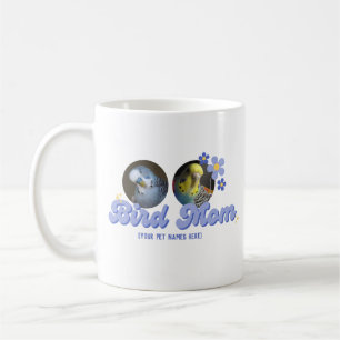 Custom "Bird Mama" Foto & Name Tasse - Personalisi