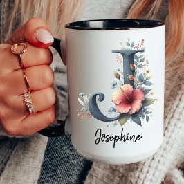 Custom Birth Month Wildflower Mug for Mom & Friend Tasse