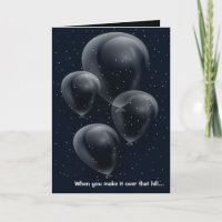 Custom Birthday Black Balloons Gruß