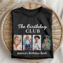 Custom Birthday Club mit 4 Fotos und Name