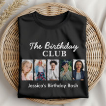 Custom Birthday Club mit 5 Fotos und Name