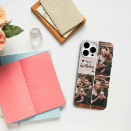 Custom Birthday Foto Collage iPhone Case