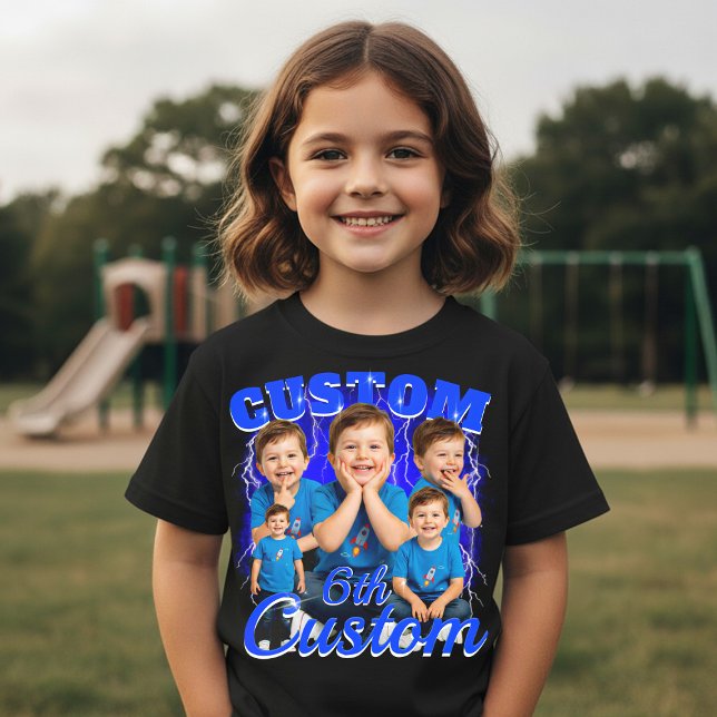 Custom birthday gift bootleg for your Kid 90s Tri-Blend Shirt (Von Creator hochgeladen)