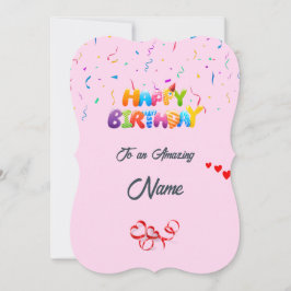 Custom Birthday Grußkarte - Schönes Design Feiertagskarte
