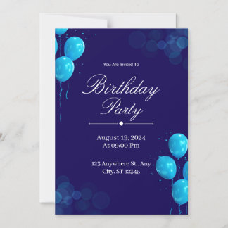 Custom Birthday Invitation Card Magneteinladung