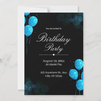 Custom Birthday Invitation Card Magneteinladung
