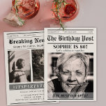 Custom Birthday Newspapier Magazine Cover Einladung<br><div class="desc">Woll einer unvergesslichen Art,  Ihren Gast zu Ihrem Party einzuladen? Unsere Einladung in die Zeitung ist die ideale Überraschung für Sie und Ihre Gäste,  die für die nächsten Jahre geschätzt werden. Einfach mit eigenen Texten und Fotos anpassen.</div>
