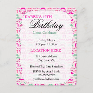 Custom Birthday Party Invitationspersonal Einladung