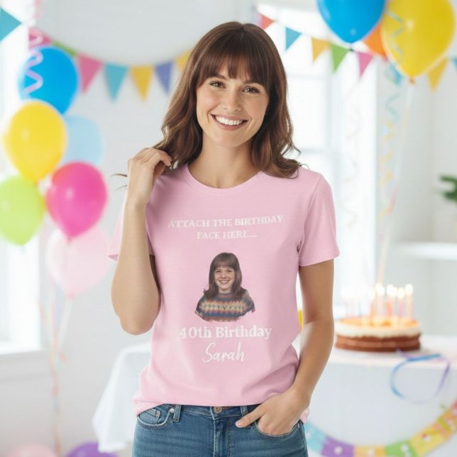 Custom Birthday Photo Shirt – Personalized Face (Von Creator hochgeladen)